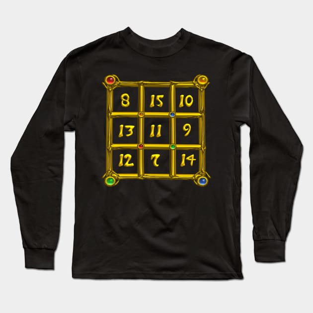 MAGIC SQUARE 33 Long Sleeve T-Shirt by BulganLumini